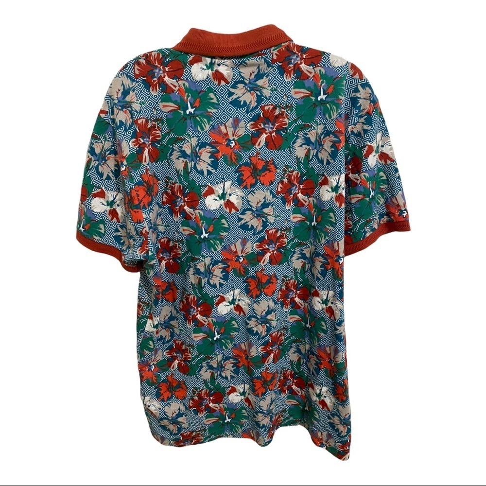 NWT AV VA Kiremit  Floral Polo Shirt Size XXL - Picture 3 of 10